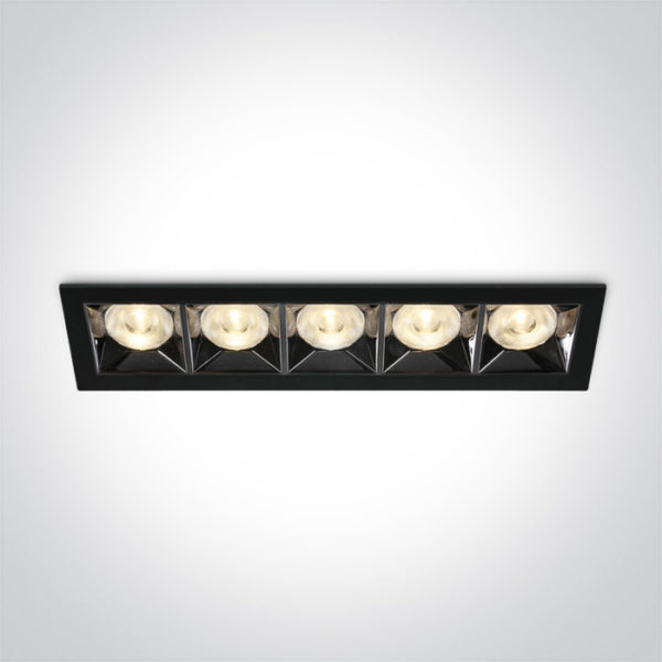 > BLACK LED 20W WW 38deg IP20 230V
