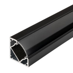 ALUMINIUM PROFILE FOR LED STRIP BLACK BODY/BLACK COVER L=2m*