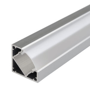 ALUMINIUM PROFILE FOR LED STRIP SILVER BODY/WHITE REFLECTOR  L=2m