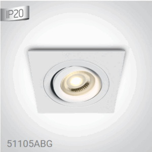> WHITE GU10 10w ADJUSTABLE**