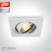 SET WHITE + 50W GU10 LAMP + 0950G