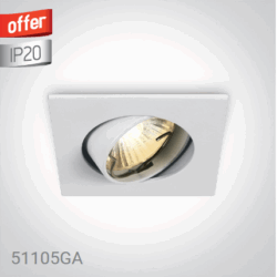 SET WHITE + 50W GU10 LAMP + 0950G