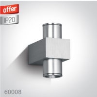 ALUMINIUM LED DL 2x1w WALL