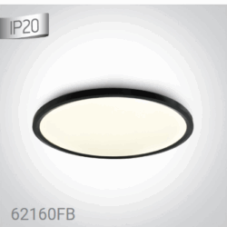 > BLACK LED PLAFO 60W CW IP20 230V