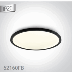 > BLACK LED PLAFO 60W CW IP20 230V