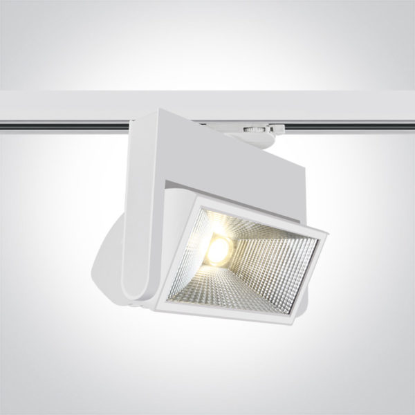 WHITE LED 40w CW TRACK SPOT 60deg IP20 230v***