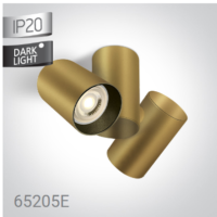 Spot orientable double GU10 2×10 W champagne