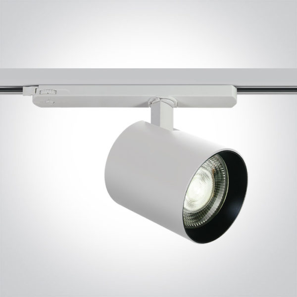 > WHITE LED 20W/25W/30W/35W CW 38deg TRACK SPOT IP20 230V