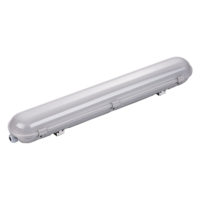 LED WATERPROOF LIGHT FIXTURE IP65 120CM 40W 100LM/W 4500K - STAINLESS STEEL CLIPS WITH CONNECTOR CABLE GLAND*