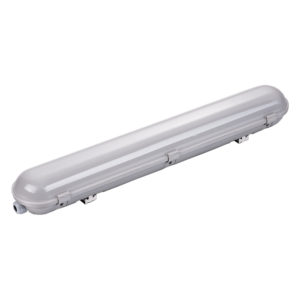 LED WATERPROOF LIGHT FIXTURE IP65 120CM 40W 100LM/W SENSOR 4500K - STAINLESS STEEL CLIPS WITH CONNECTOR CABLE GLAND*