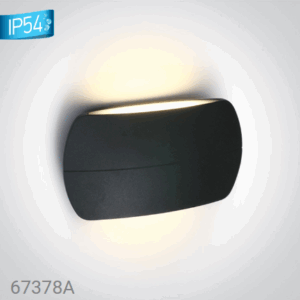 > ANTHRACITE LED WALL LIGHT 2x6W WW IP54 230v**