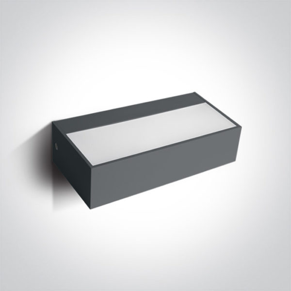 > ANTHRACITE LED WALL LIGHT 7W WW IP65 230V