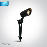 > BLACK LED 8W WW 38deg IP65 SPIKE 24vDC DIMMABLE