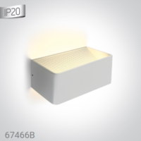 > WHITE WALL LIGHT LED 6W WW IP20 230V