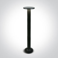 > BLACK LED 6,5W WW IP54 80cm BOLLARD 230V*