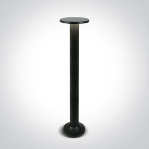 > BLACK LED 6,5W WW IP54 80cm BOLLARD 230V*