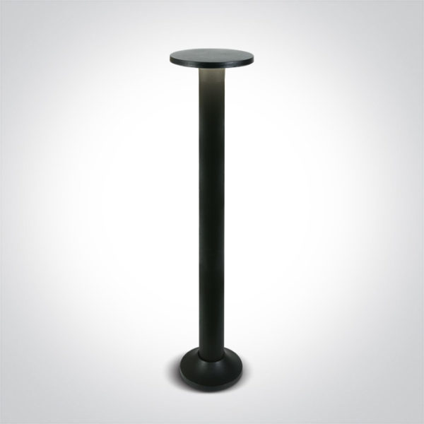 > BLACK LED 6,5W WW IP54 80cm BOLLARD 230V*