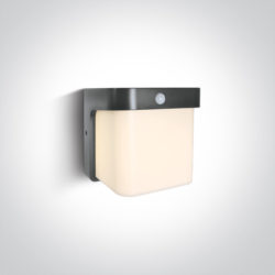 > ANTHRACITE WALL LED SENSOR 12W WW IP54 230V***