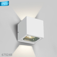 > WHITE WALL LED 2X6W WW IP65 230V