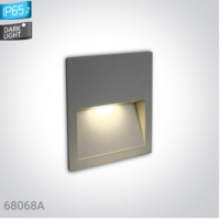 GREY WALL RECESSED LED 4W IP65 DARK LIGHT 100-240V