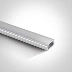 > Profilé en aluminium mince en saillie de 2 m avec diffuseur opale en PC*