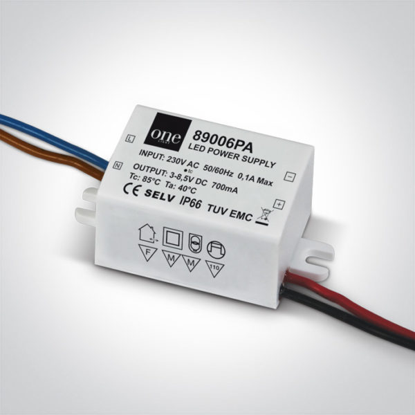 > DRIVER 700mA 2-6W LED IP66 230V