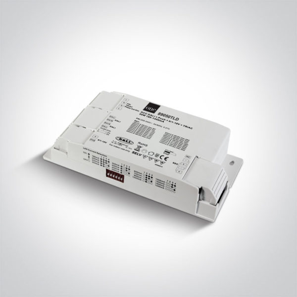 > DALI / PUSH TO DIMM / 1-10V / TRIAC UNIVERSAL DRIVER 50W IP20 230V