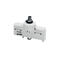 Adaptateur de rail triphasé blanc 100–240 V