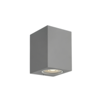 Applique murale cube GU10, 10 W, gris