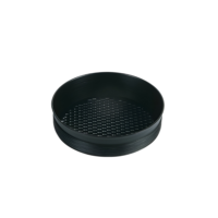 BLACK RING WITH HONEYCOMB