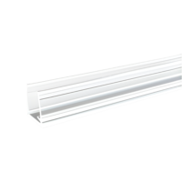 Canal de montage en plastique 1 m transparent