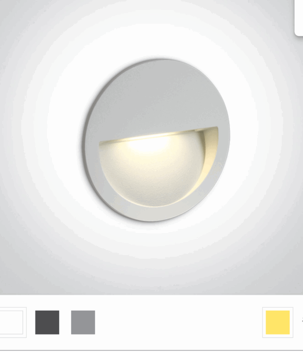 > 68068/W/W Outdoor Dark Light Wall Recessed Die cast