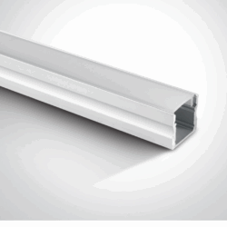 > 7904/AL2m Surface aluminium profile with PC opal diffuser.*