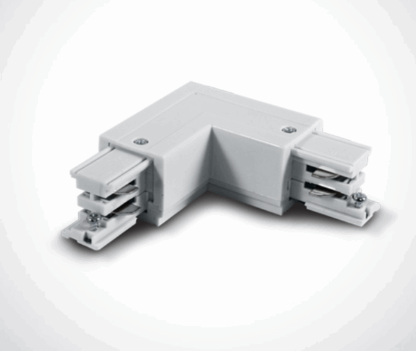 > Angle blanc à gauche 16A pour rail 40003A, **