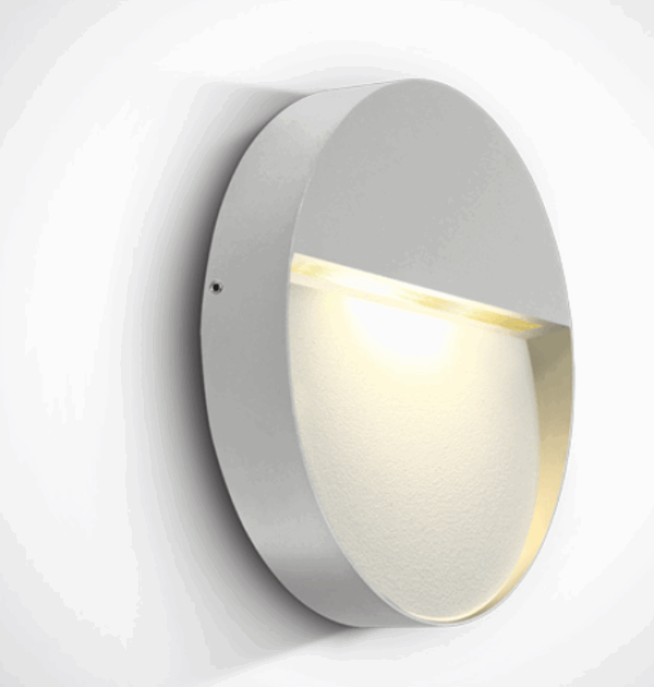 9W LED wall light, IP54, ideal for both indoor and outdoor installation.
