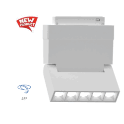 LED MAGNETIC FOLDING DC48V 5-HEADS 10W 3000K - M35
