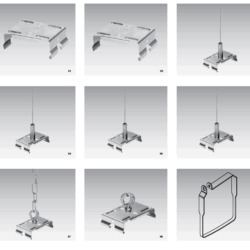 N-Line IP54-Steel cable suspesion kits*