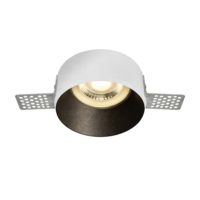 BLACK TRIMLESS GU10 10W DARK LIGHT