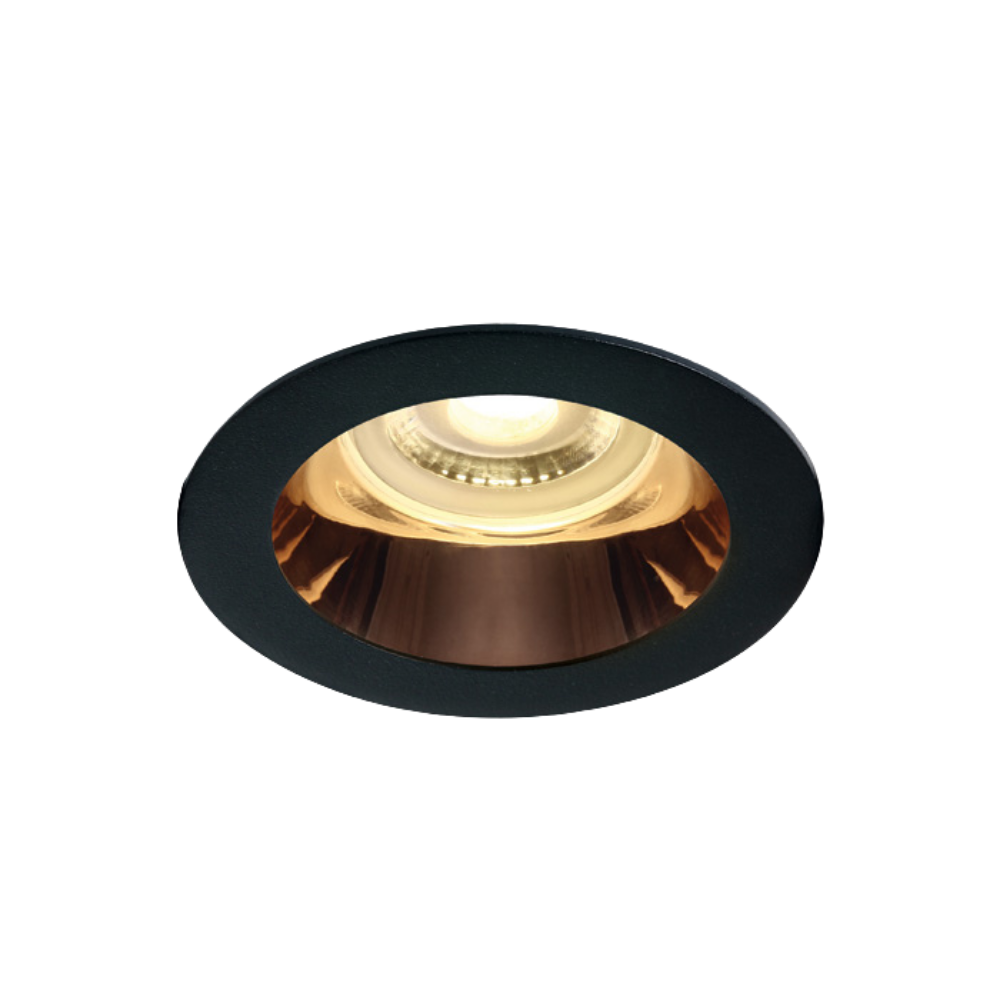 GU10 NOIR 10 W RÉFLECTEUR EN CUIVRE LUMIÈRE SOMBRE