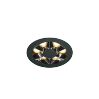 LED NOIRE ENCASTRÉE 6 W WW IP20 38 degrés 230 V LUMIÈRE SOMBRE