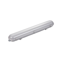 LED WATERPROOF LIGHT FIXTURE IP65 150CM 55W 110LM/W 4500K - STAINLESS STEEL CLIPS WITH CONNECTOR CABLE GLAND