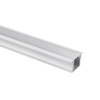 Profilé aluminium encastré 2000 × 23 × 9 mm blanc