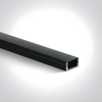Profilé aluminium pour bande LED 2000 × 17 × 9 mm noir