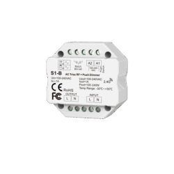 AC TRIAC RF DIMMER S1-B 100-240VAC RF2.4G 1A*1CH 110W/220W(110V/220V)*