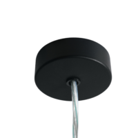 Base de suspension ronde pour profils LED – Noir