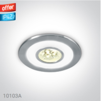 ALUMINIUM LED 3x1w WW + RING LED DL 350mA IP42