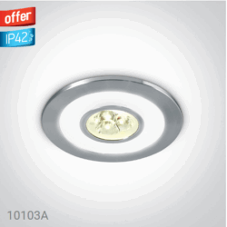 ALUMINIUM LED 3x1w WW + RING LED DL 350mA IP42