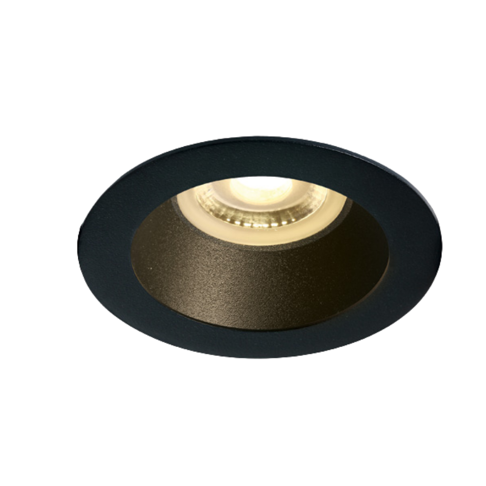 Spot encastré MR16 GU10, 10 W, corps noir