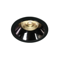 Spot encastré COB “Dark Light” fixe 12 W, 3000 K, noir