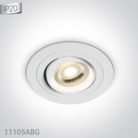 WHITE GU10 10w ADJUSTABLE